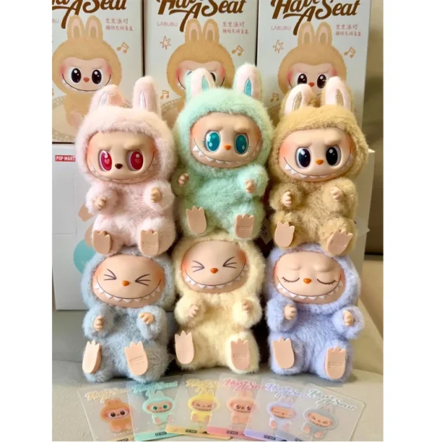 Genuine Bubble Matt LaBuBu Heartbeat Macaron Vinyl Face Series Blind Box Fashion Toy Figure - 图片 6