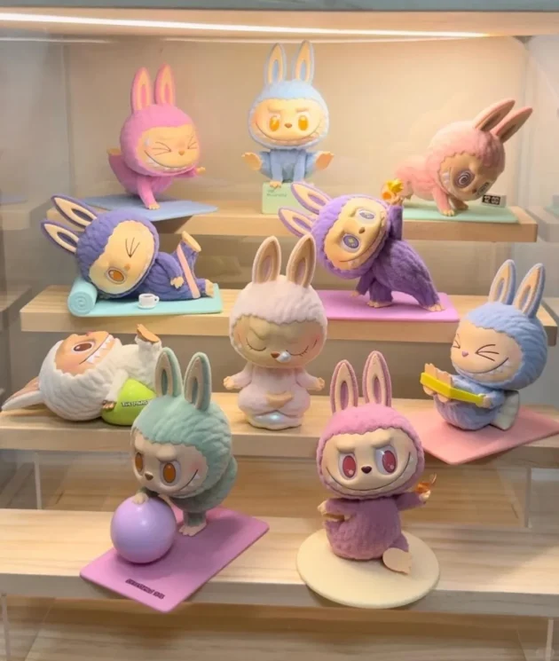 POPMART Bubble Mart the MONSTERS Lazy Yoga Series Blind Box LABUBU Hand-made - 图片 5