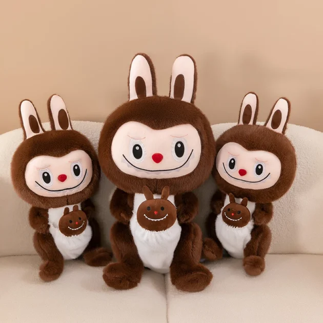 Wholesale New Bubble Mart Transformed Into Kangaroo Labubu Plush Toy Doll Children's Gift Foreign Trade - 图片 5