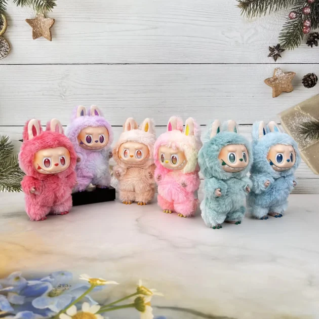 Most Popular POPMART LaBuBu V3 Bubble Mart Sit Party Vinyl Plush Blind Box Gift Ornaments - 图片 3