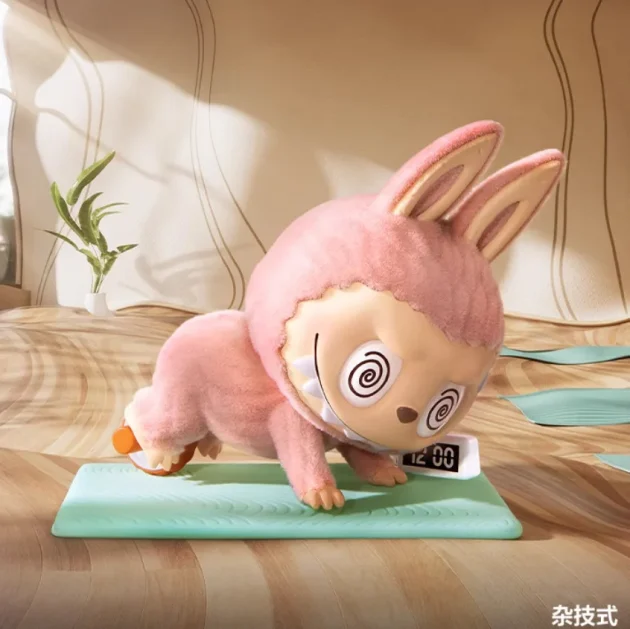 POPMART Bubble Mart the MONSTERS LABUBU Lazy Yoga Series Hand-made Labu Blind Box - 图片 5
