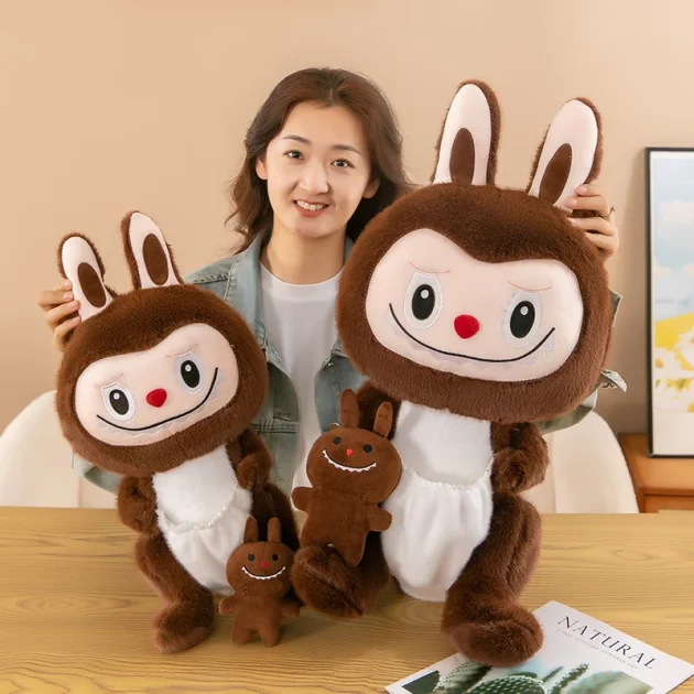 Wholesale New Bubble Mart Transformed Into Kangaroo Labubu Plush Toy Doll Children's Gift Foreign Trade - 图片 2