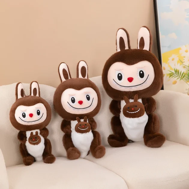 Wholesale New Bubble Mart Transformed Into Kangaroo Labubu Plush Toy Doll Children's Gift Foreign Trade - 图片 4