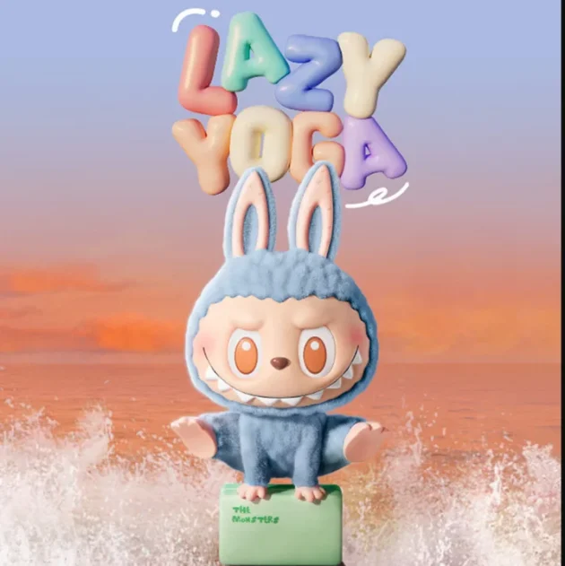 POPMART Bubble Mart the MONSTERS LABUBU Lazy Yoga Series Hand-made Labu Blind Box - 图片 3