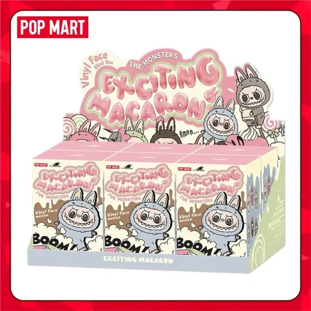 Labubu1.0  Blind Box  exciting  Macaron PVC Plush Figure Bag Pendant - 图片 6