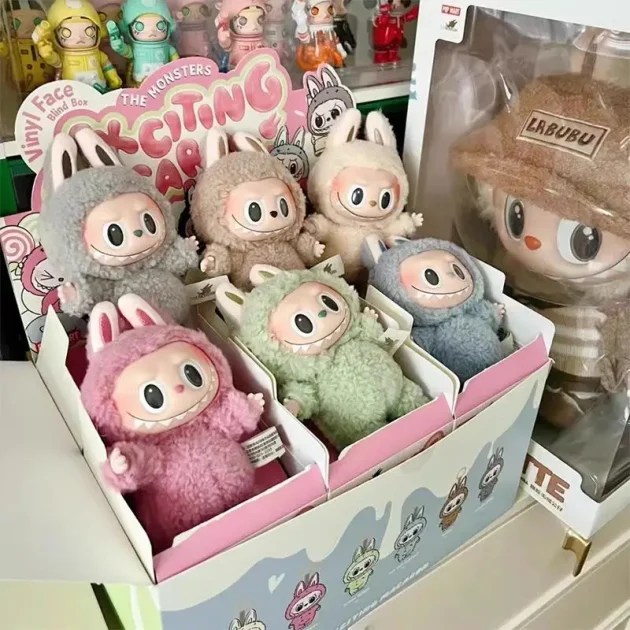 Ready Stock Trendy Labubu Bubble Blind Box PVC Vinyl Face Macaron Birthday Gift Japanese Anime Figure Stuffed Toy - 图片 3