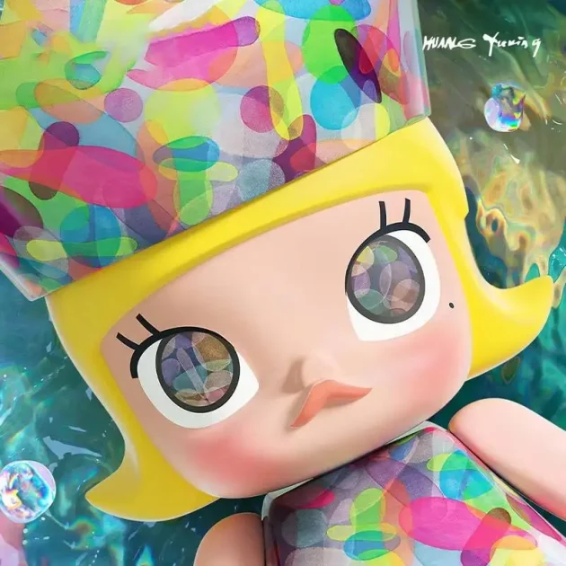 For Pop Mart Limited Edition 400% Mega Royal Molly Bubble Series Action Figure Genuine Cartoon Decor Model Toy Surprise Mystery - 图片 4