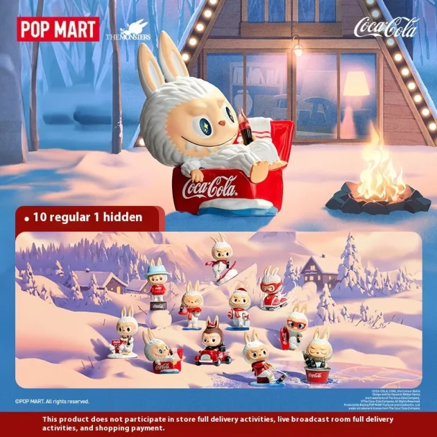 POPMART Bubble Mart Wholesale Kawaii Genuine Labubu Original V2 the Monsters Coco Cola Vinyl Plush Figure Toys Blind Box Gift - 图片 3