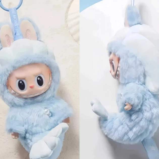For Pop Mart Toys' Original Labubu Doll Singapore Merlion Vinyl Face Collectible PVC Toy Frozen Bubble Mart's Iconic Design - 图片 2