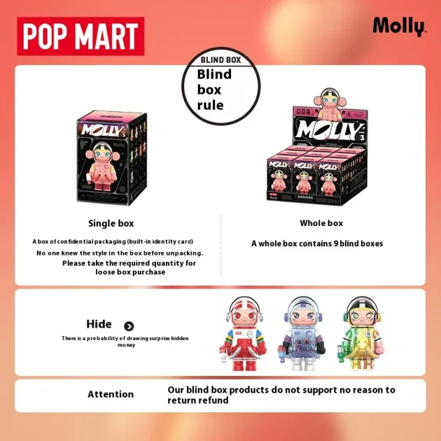 POPMART 100% Anniversary Series PVC Toy Bubble Mart MEGA SPACE MOLLY 3 Blind Box 520 Gift-Frozen Cinnamoroll 3 Collectible - 图片 6