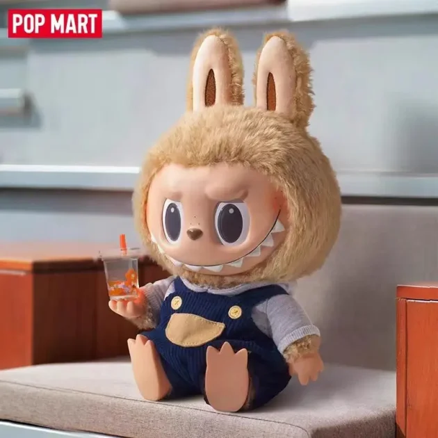 Authentic Bubble Mart Trendy Toy Time Chill Labubu Vinyl Plush Doll Hand-Made PVC Blind Box Ornament Surprise Feature Frozen - 图片 3