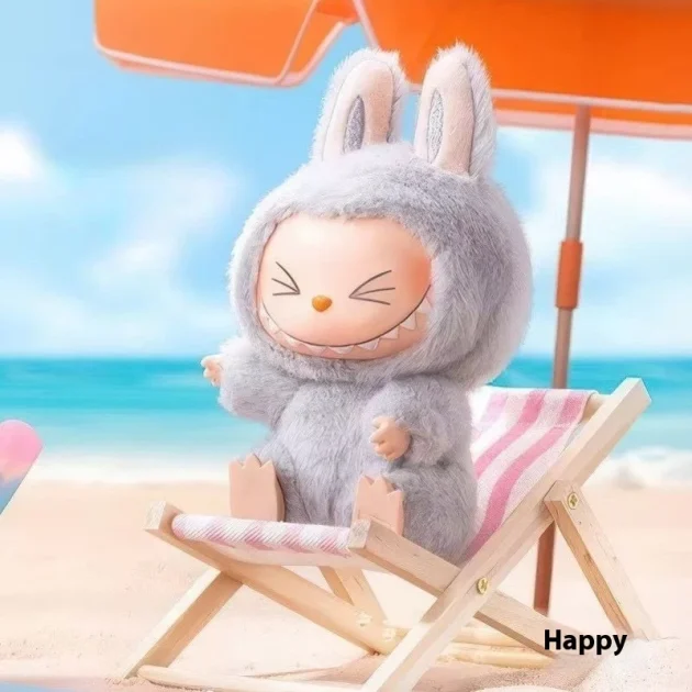 POPMART 2nd Generation Trendy Play Blind Box Labubu Sitting Party Vinyl Plush Frozen Animal Toys From Bubble Mart - 图片 2