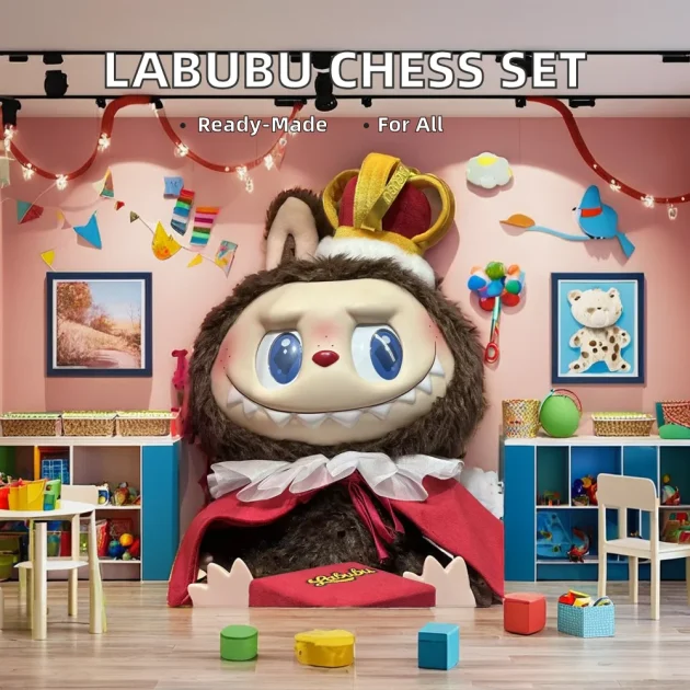 POPMART LABUBU PVC Cards King Vinyl Plush Adventure Mystery Boxes Bubble Mart Chess Collection for Boys - 图片 2