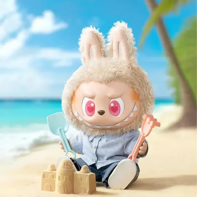 100% Original POP MART LABUBU POPMART Bubble Mart the MONSTERS FLIP WITH ME Vinyl Plush Male Big Doll Toy - 图片 2