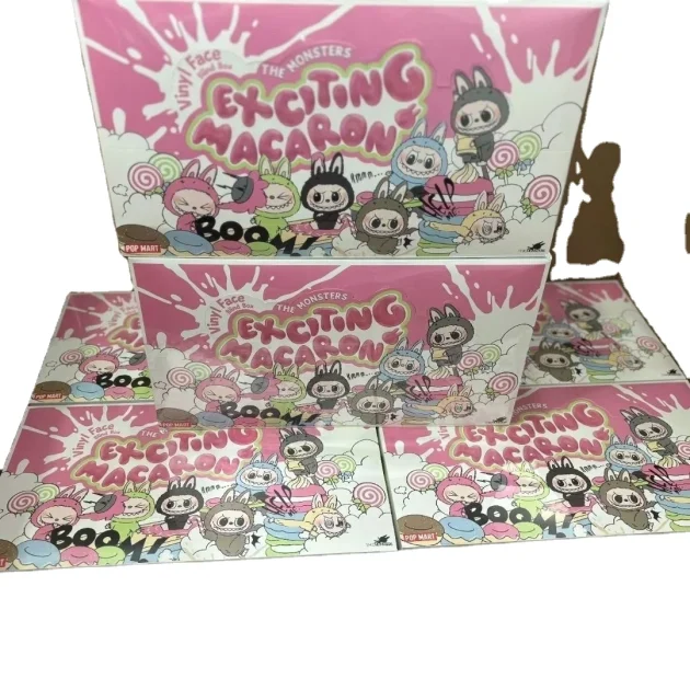 Genuine Bubble Matt LaBuBu Heartbeat Macaron Vinyl Face Series Blind Box Fashion Toy Figure - 图片 4
