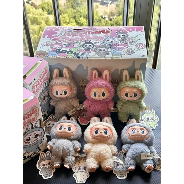 Genuine Bubble Matt LaBuBu Heartbeat Macaron Vinyl Face Series Blind Box Fashion Toy Figure - 图片 2