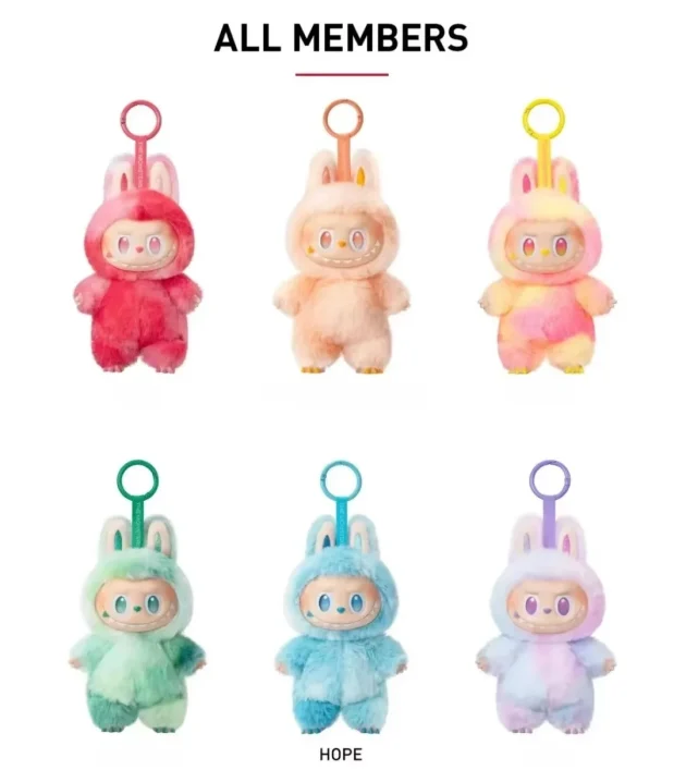Labubu Third Generation Dolls Bubble Mart The Monster Vinyl Labubu Keychain - 图片 5