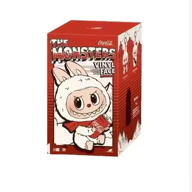 New Bubble Mart Cartoon White Labubu Cola Series Plush Blind Box POPMART Trendy Handheld Pendant Cute Doll - 图片 5